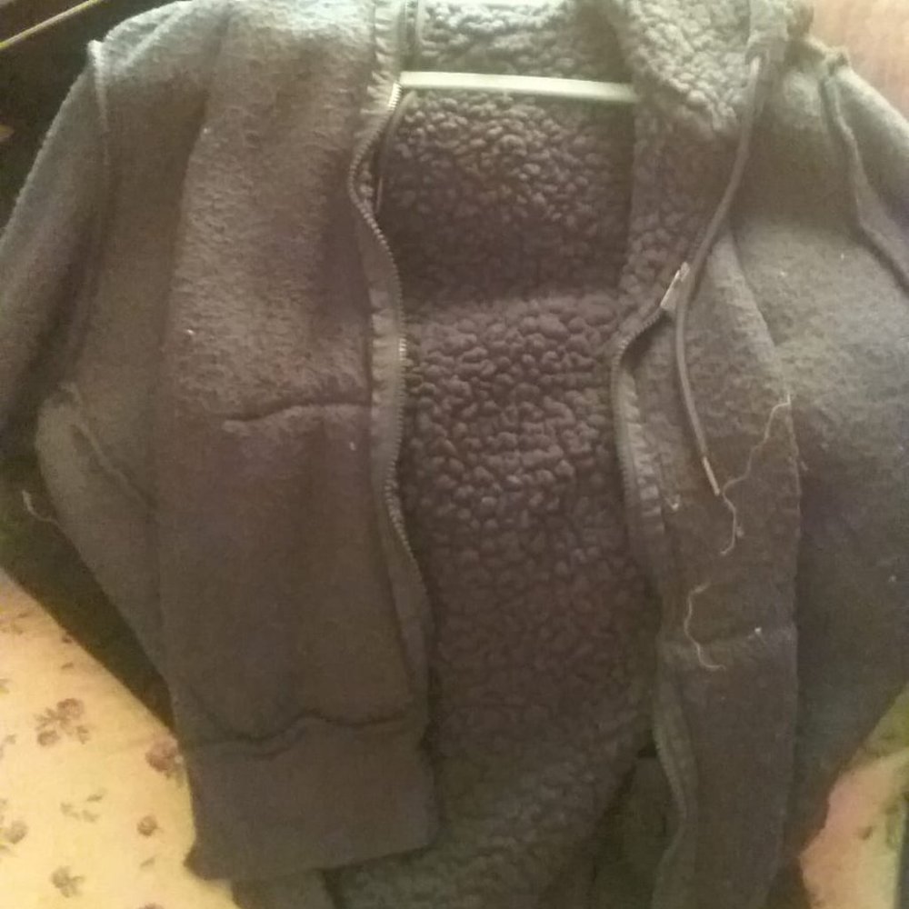 Trees Naturals Teal Fuzzy Jacket